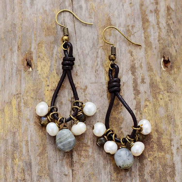 Back Country Leather Earrings-Your Soul Place